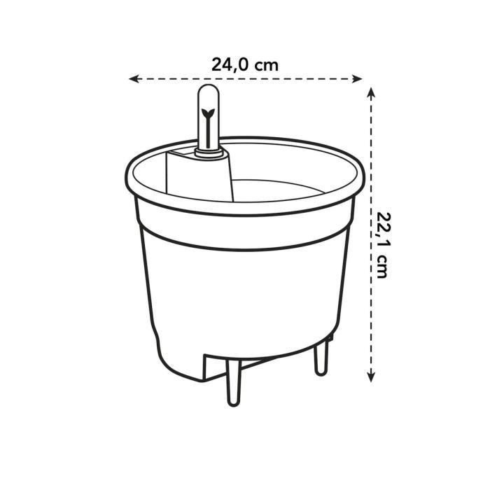 Self-watering Insert 24 living noir - Photo n°4