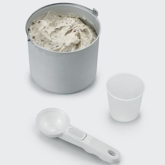 SEVERIN EZ7405 Sorbetiere Yaourtiere 2 en 1 - Fonction innovante pour la realisation de glaces sorbets et de yaourts / inox brosse - Photo n°4