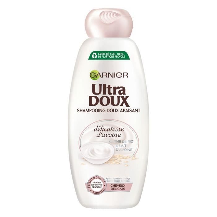 Shampooing Ultra Doux Garnier Doux apaisant Délicatesse d'avoine 400 ml - Photo n°1