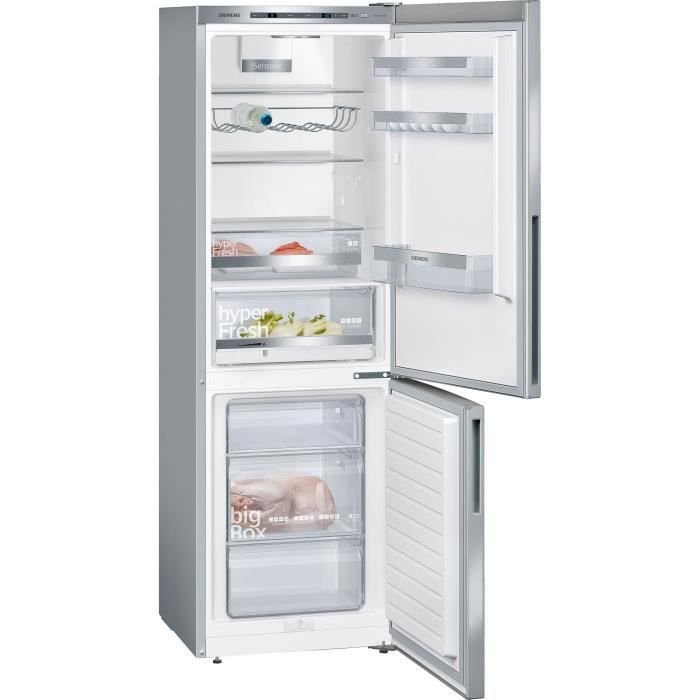 SIEMENS - Réfrigérateur combiné pose-libre IQ500 inox-easyclean -Vol.total: 308l - réfrigérateur: 214l -congélateur: 94l - Low frost - Photo n°2