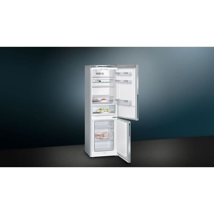SIEMENS - Réfrigérateur combiné pose-libre IQ500 inox-easyclean -Vol.total: 308l - réfrigérateur: 214l -congélateur: 94l - Low frost - Photo n°5