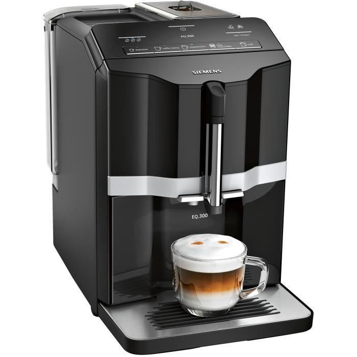 SIEMENS TI351209RW Machine a café expresso entierement automatique EQ.300 - Noir - Photo n°1
