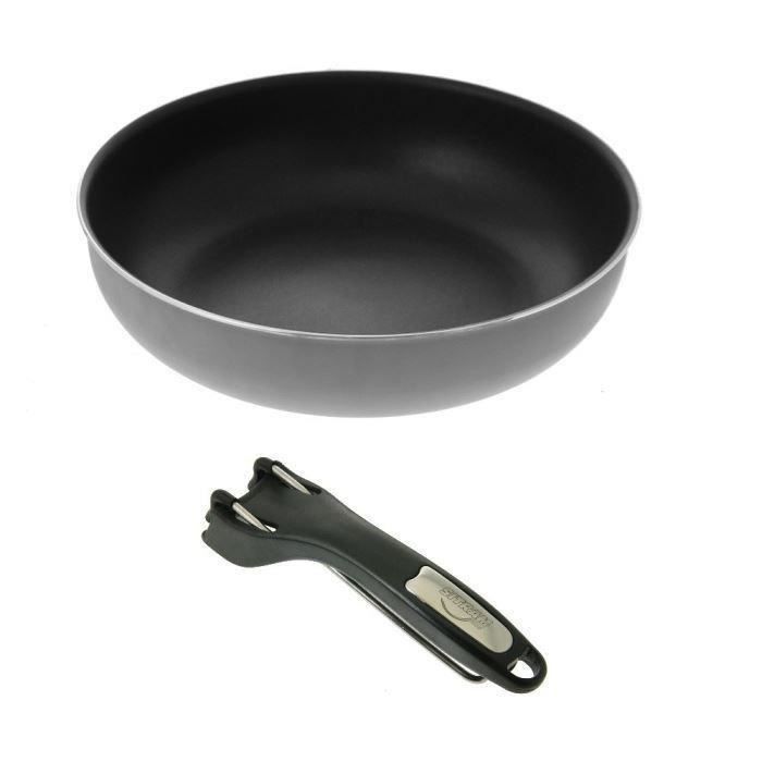 SITRAM Sauteuse induction + Pince - 28cm - Taupe - Photo n°4