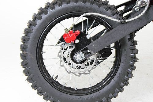 SKY 125cc deluxe rouge 17/14 pouces boite mécanique 4 temps Dirt Bike - Photo n°7