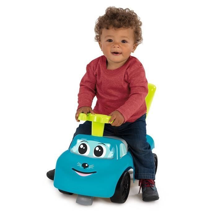 SMOBY - Porteur Auto Enfant Bleu - Photo n°3