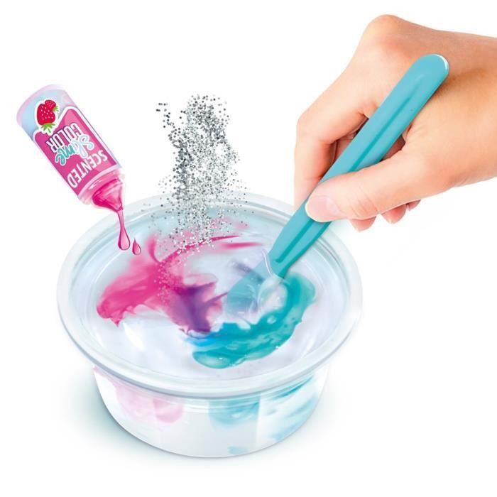 SO DIY So Slime Tie & Dye Kit 1 pot de slime transparente et 1 étendoir a slime - Colore ta slime ! - Photo n°2
