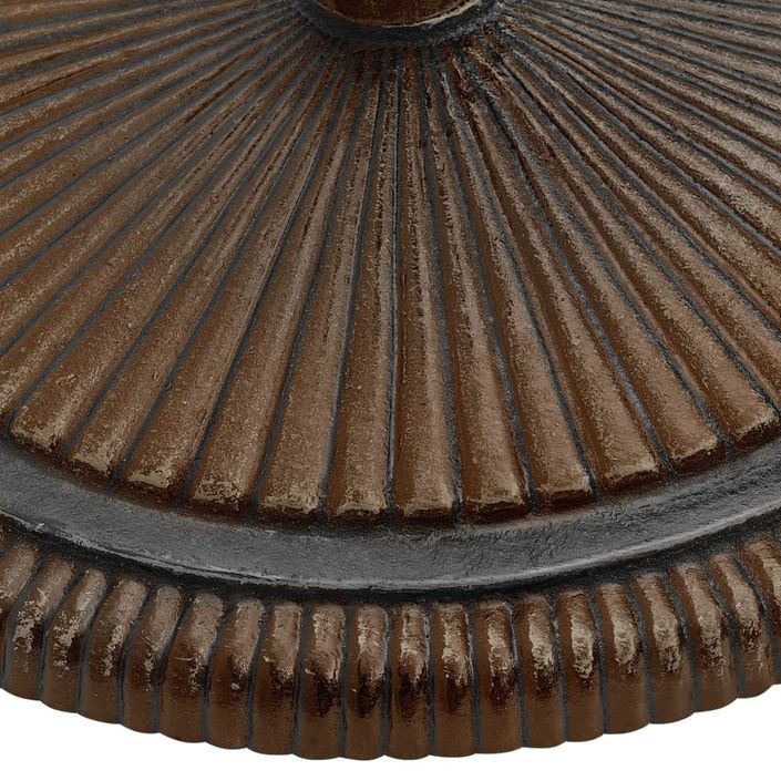 Socle de parasol Bronze 45x45x30 cm Fonte - Photo n°6