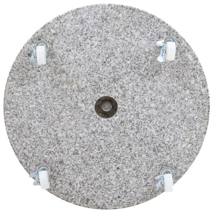 Socle de parasol Granite 30 kg Rond Gris - Photo n°3