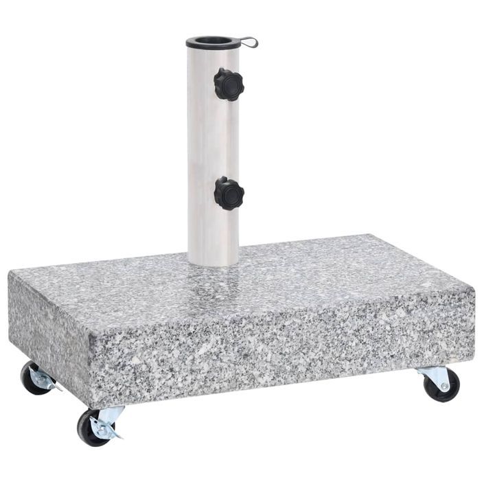 Socle de parasol Gris clair 45x25x8,3 cm Granite - Photo n°1