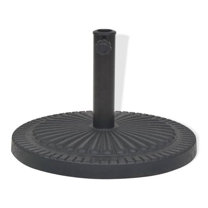 Socle de parasol Résine Rond Noir 29 kg - Photo n°3