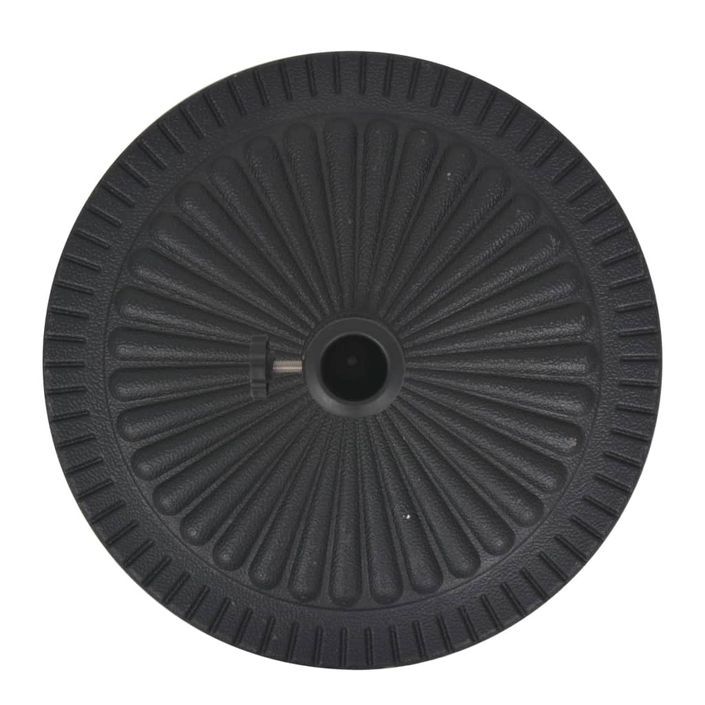 Socle de parasol Résine Rond Noir 29 kg - Photo n°5