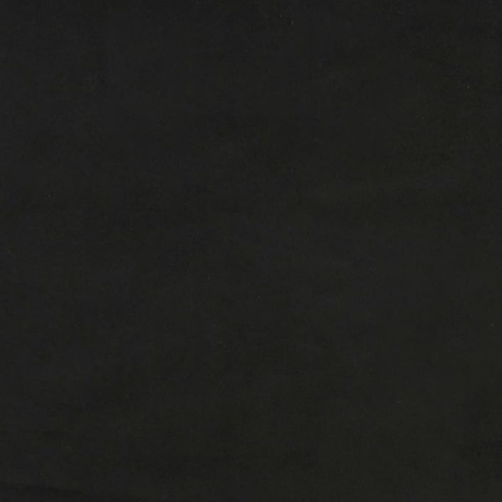Sommier à ressorts de lit Noir 100x200 cm Velours - Photo n°7