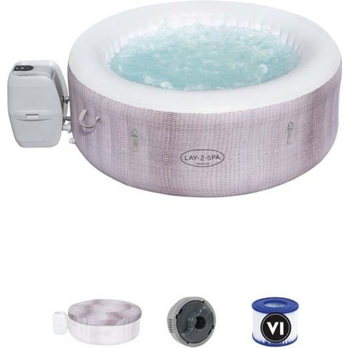 Spa gonflable BESTWAY Lay-Z-Spa Cancún - Pour 2 a 4 personnes - Rond - 180 x 66 cm - Photo n°1