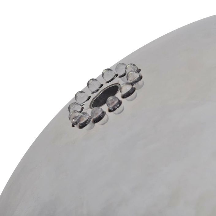 Sphère de fontaine de jardin avec LED Acier inoxydable 30 cm - Photo n°4