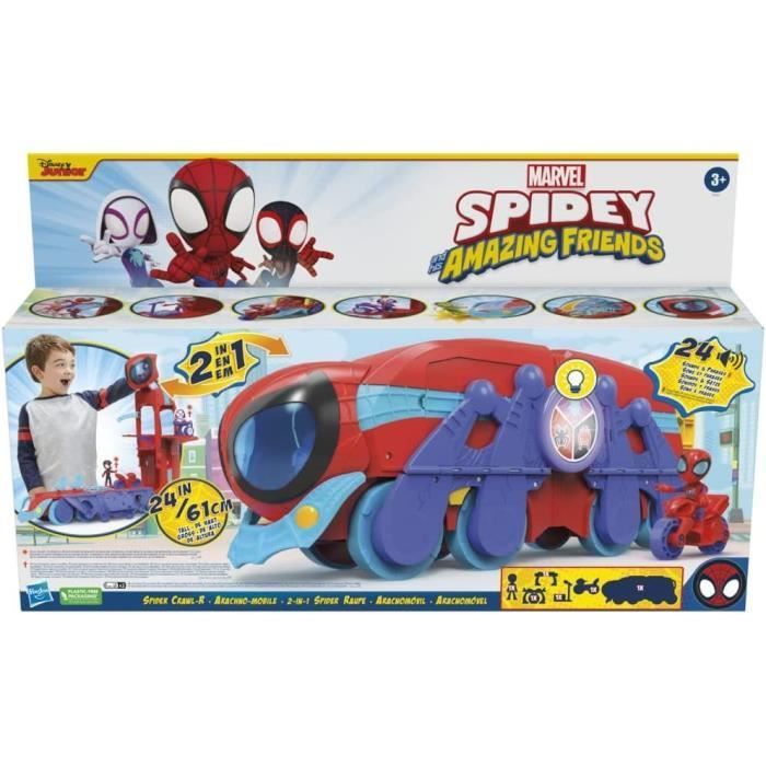 Spidey et ses Amis Extraordinaires, quartier général Arachno-mobile 2 en 1 deluxe, jouet préscolaire, des 3 ans - Photo n°1