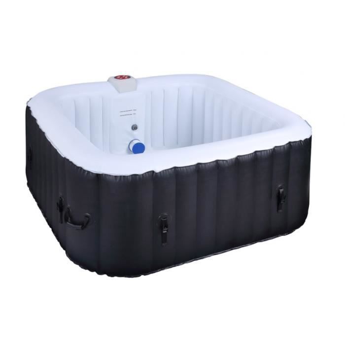 SUNSPA Spa gonflable carré Laminée - 4 personnes - 1, 55 x H 0, 65 m - Photo n°5