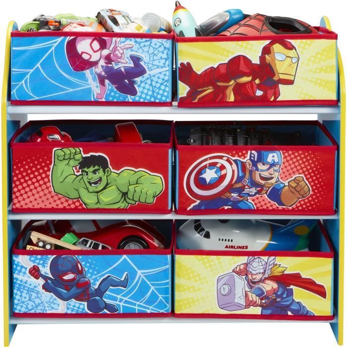 Super-héros Marvel Spider-Man - Meuble de rangement pour chambre d'enfant avec 6 bacs - Photo n°4