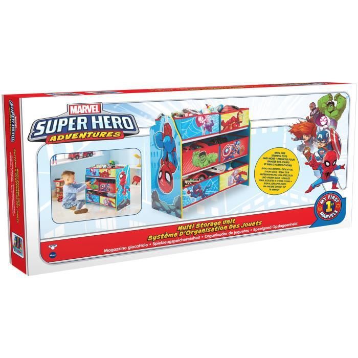 Super-héros Marvel Spider-Man - Meuble de rangement pour chambre d'enfant avec 6 bacs - Photo n°6