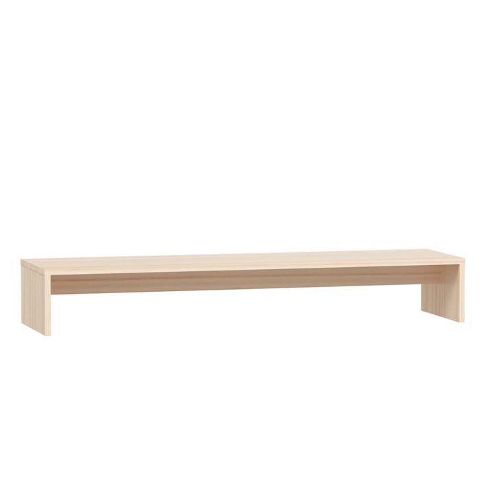 Support de moniteur 100x27x15 cm Bois de pin solide - Photo n°3