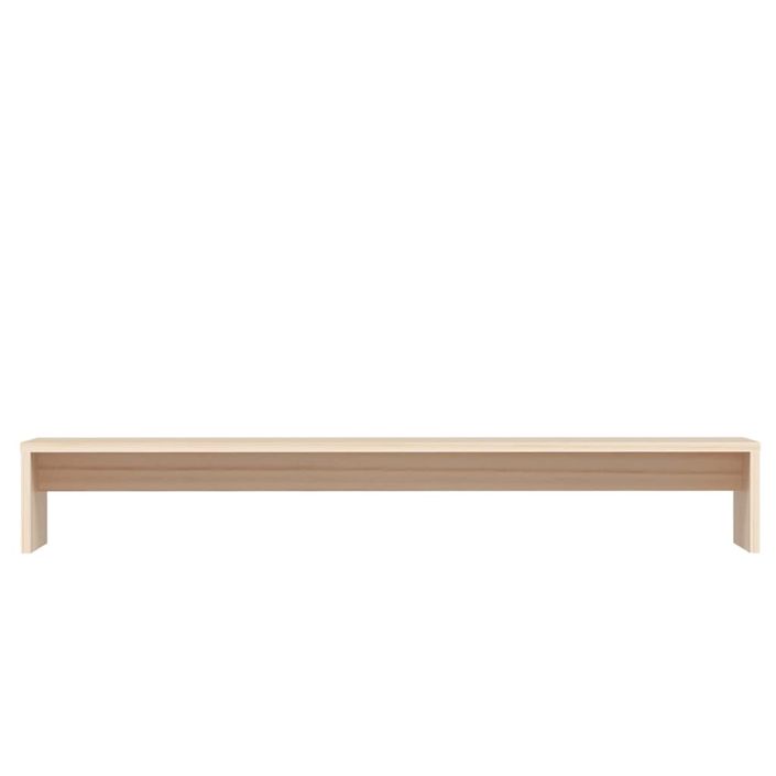 Support de moniteur 100x27x15 cm Bois de pin solide - Photo n°6