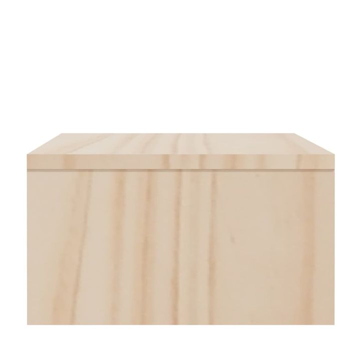 Support de moniteur 100x27x15 cm Bois de pin solide - Photo n°7