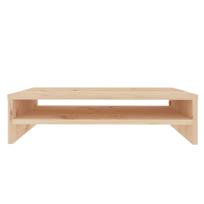 Support de moniteur 50x24x13 cm Bois de pin solide - Photo n°5