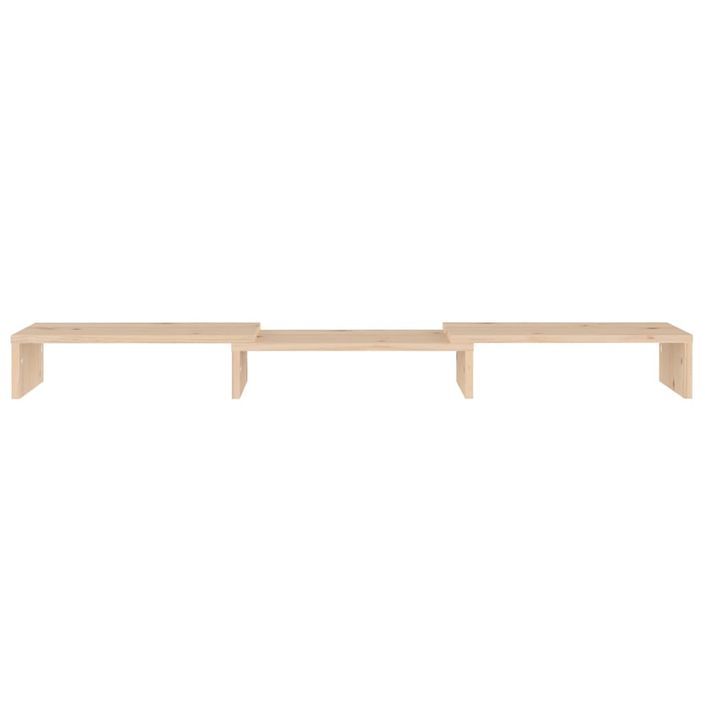 Support de moniteur 80x24x10,5 cm Bois de pin solide - Photo n°5