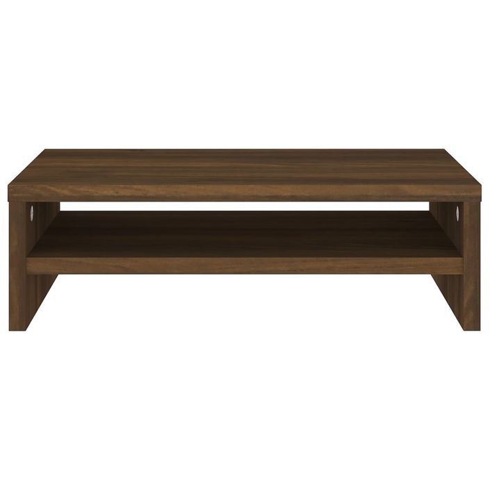 Support de moniteur Chêne marron 42x24x13 cm Bois d'ingénierie - Photo n°4