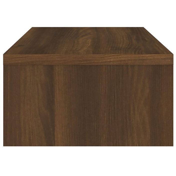 Support de moniteur Chêne marron 42x24x13 cm Bois d'ingénierie - Photo n°5