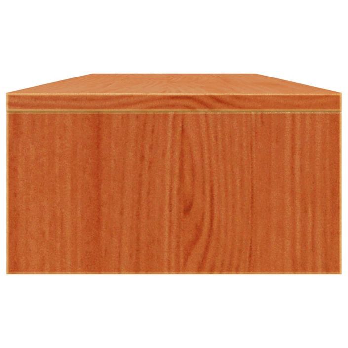 Support de moniteur marron miel 100x24x13 cm bois de pin solide - Photo n°5