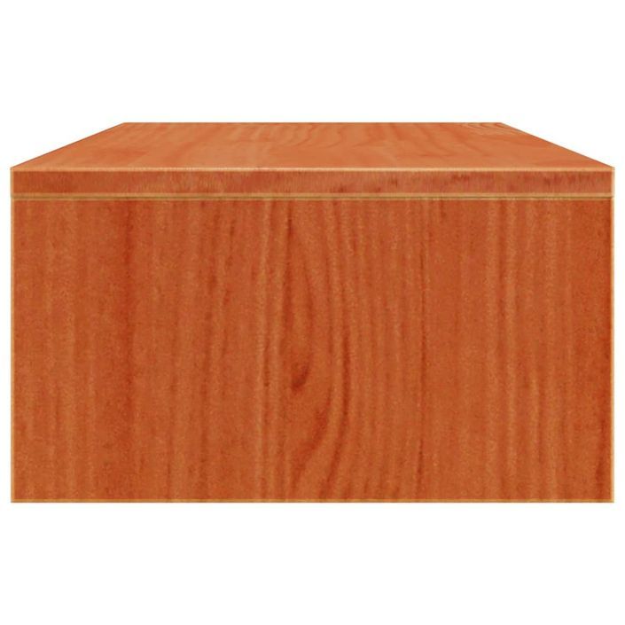 Support de moniteur marron miel 50x27x15 cm bois de pin solide - Photo n°6