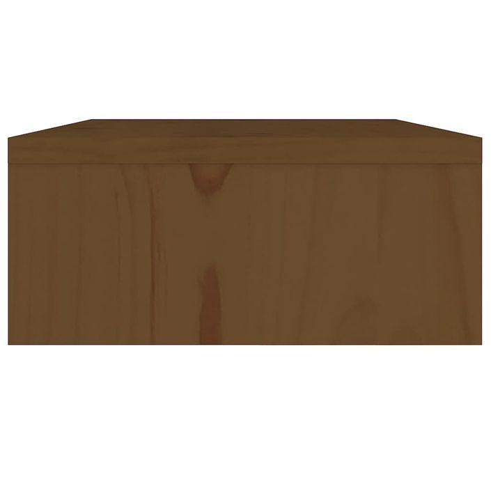 Support de moniteur Marron miel 60x24x10,5 cm Pin solide - Photo n°6