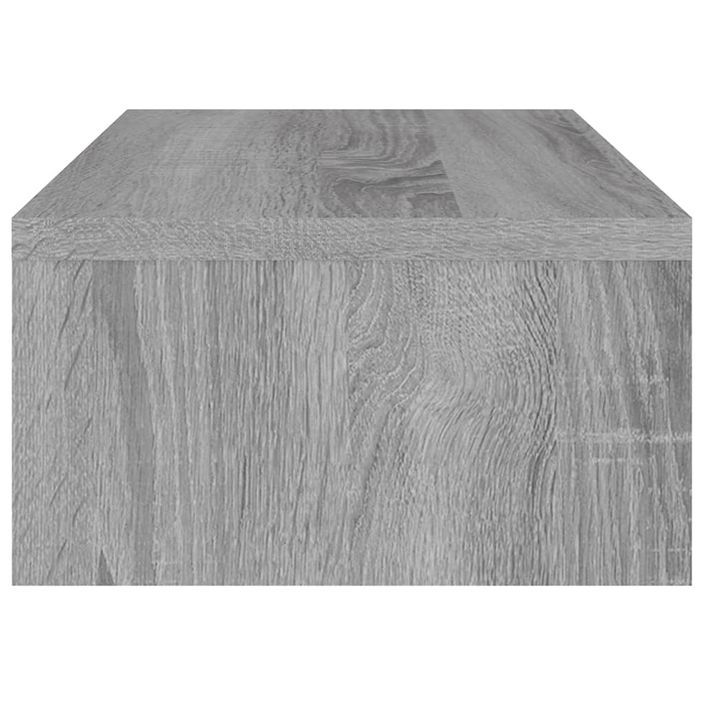 Support de moniteur Sonoma gris 42x24x13 cm Bois d'ingénierie - Photo n°5