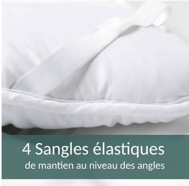 Surmatelas Kimba en microfibre 5 cm - Hypoallergénique et anti-acarien - Photo n°4