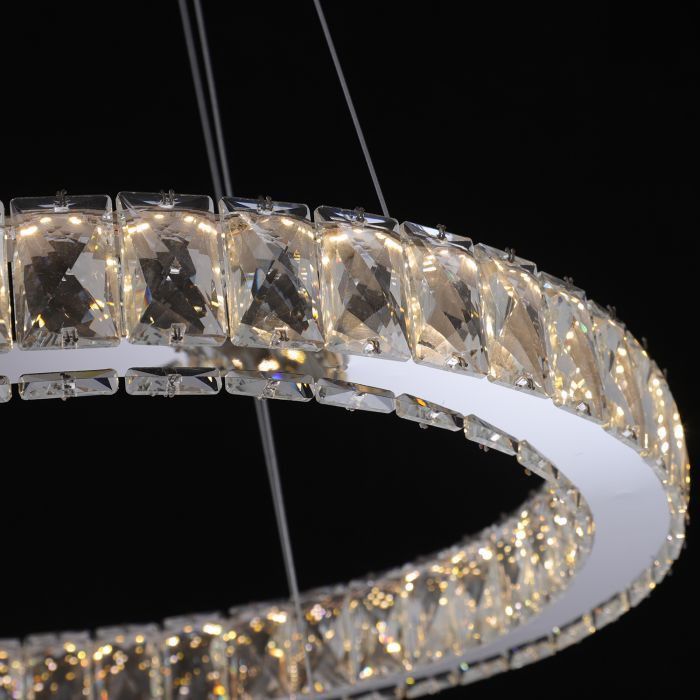Suspension LED métal et verre transparent Cebhi - Photo n°8
