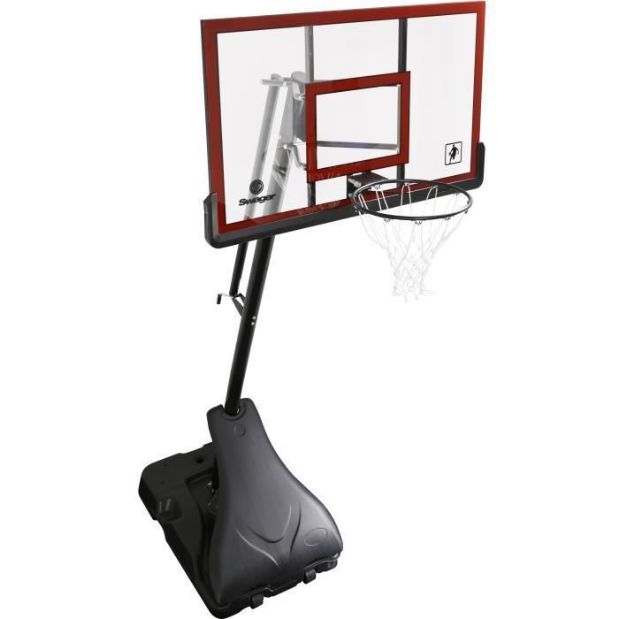 SWAGER Panier de Basket Ball Réglable Platinium Noir - Photo n°2