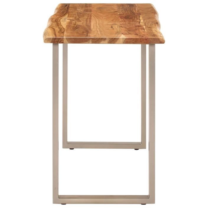 Table à dîner 110x50x76 cm Bois d'acacia solide - Photo n°3