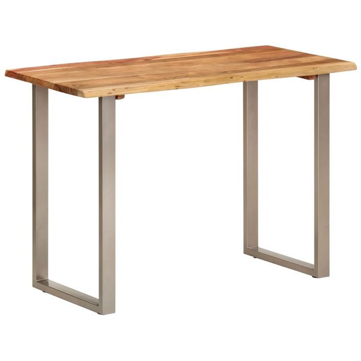 Table à dîner 110x50x76 cm Bois d'acacia solide - Photo n°9