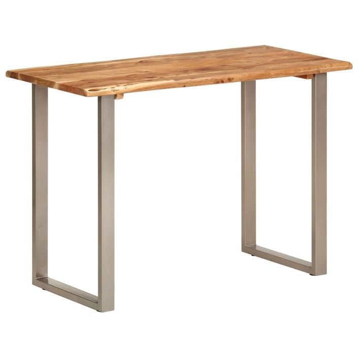 Table à dîner 110x50x76 cm Bois d'acacia solide - Photo n°10