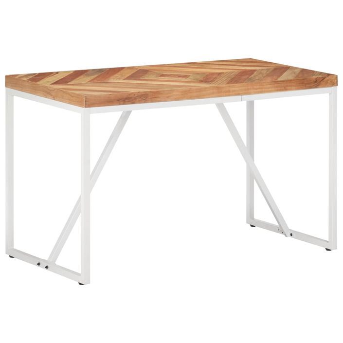 Table à dîner 120x60x76 cm Bois solide d'acacia et de manguier - Photo n°1