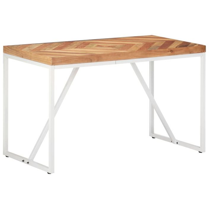 Table à dîner 120x60x76 cm Bois solide d'acacia et de manguier - Photo n°7