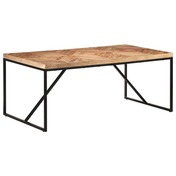 Table à dîner 180x90x76 cm Bois massif d'acacia et de manguier 2 - Photo n°9