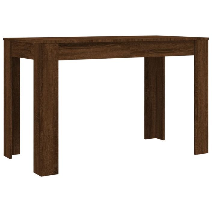 Table à dîner Chêne marron 120x60x76 cm bois d'ingénierie - Photo n°1