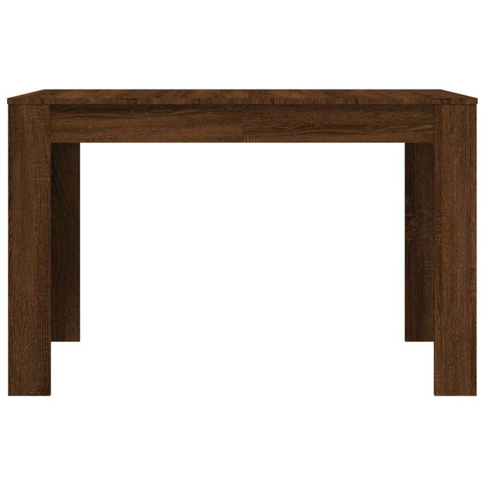 Table à dîner Chêne marron 120x60x76 cm bois d'ingénierie - Photo n°4