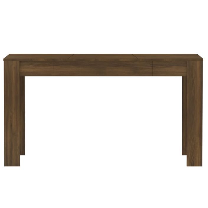 Table à dîner Chêne marron 140x74,5x76 cm Bois d'ingénierie - Photo n°3