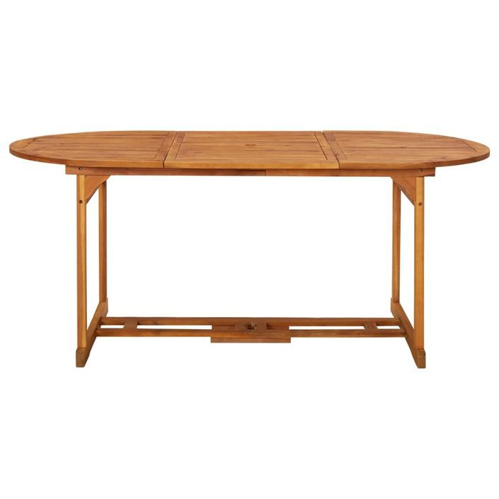 Table à dîner de jardin 180x90x75 cm Bois d'acacia solide 2 - Photo n°2