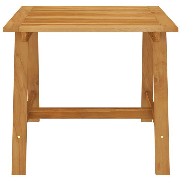 Table à dîner de jardin 88x88x74 cm Bois d'acacia massif - Photo n°2