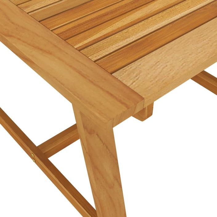 Table à dîner de jardin 88x88x74 cm Bois d'acacia massif - Photo n°5