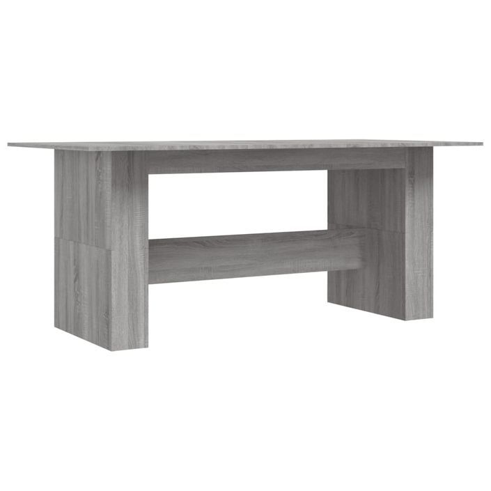 Table à dîner sonoma gris 180x90x76 cm bois d'ingénierie - Photo n°1