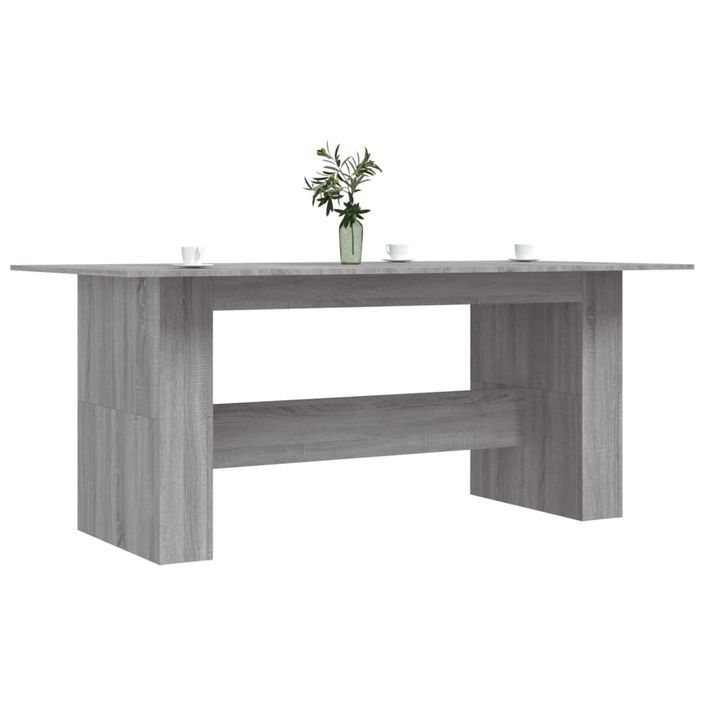 Table à dîner sonoma gris 180x90x76 cm bois d'ingénierie - Photo n°3